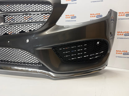 Mercedes-Benz C Class W205 2014-2018 Front Bumper & Grilles in Grey / AMG Line