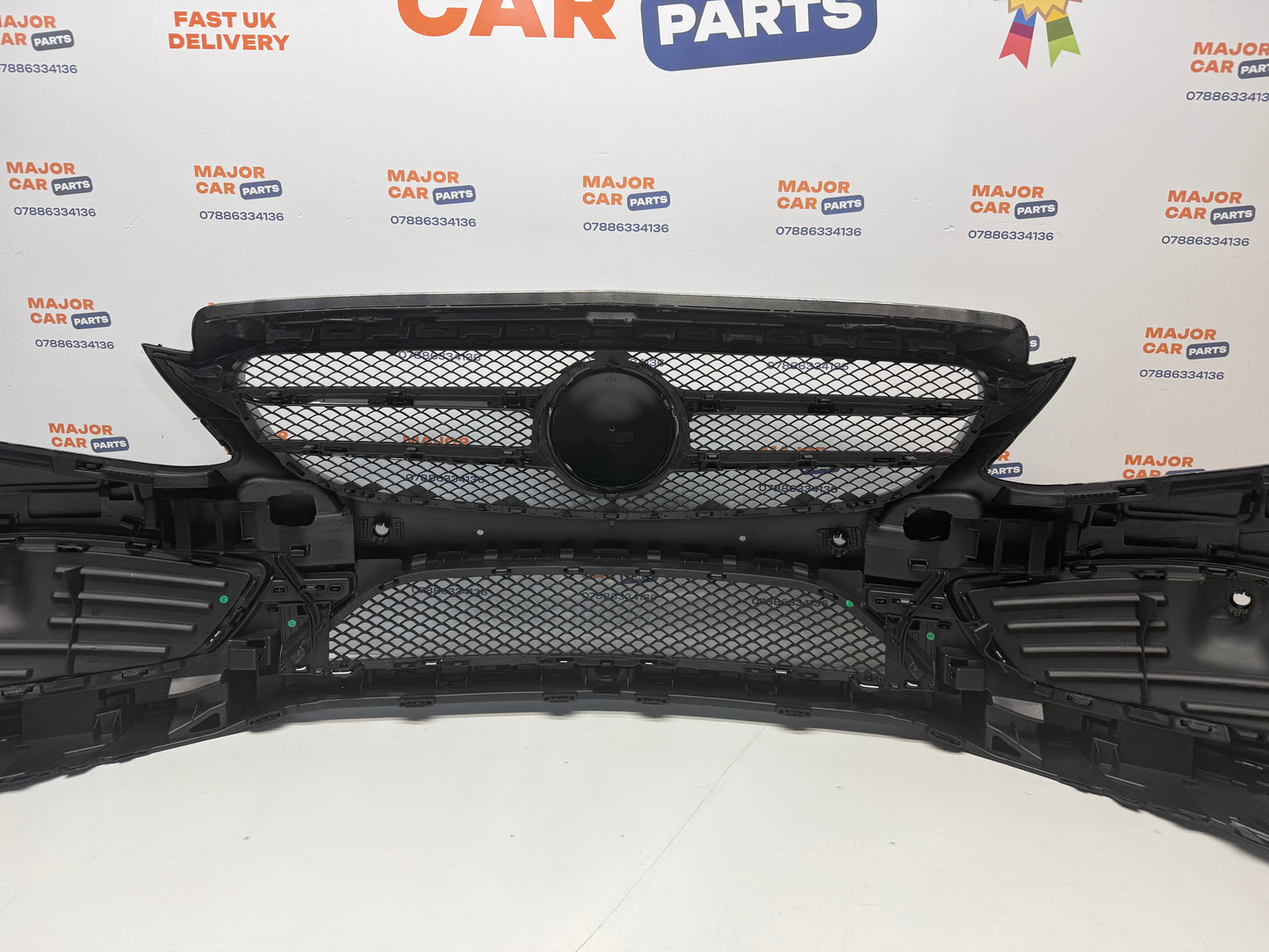 Mercedes-Benz C Class W205 2014-2018 Front Bumper & Grilles in Grey / AMG Line
