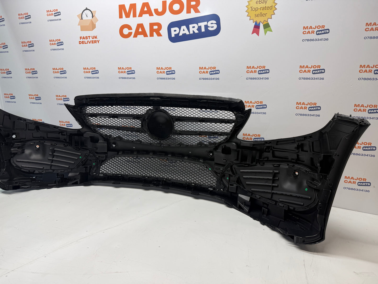 Mercedes-Benz C Class W205 2014-2018 Front Bumper & Grilles in Grey / AMG Line