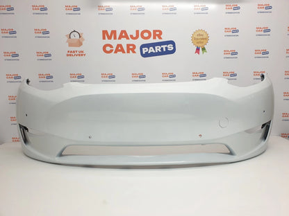 Tesla Model Y 2020 On Front Bumper / White / 1493736-S0-B