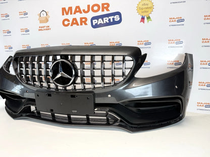 Mercedes-Benz C-Class W205 2019-2021 Front Bumper with GT Grille / C63 Look Grey