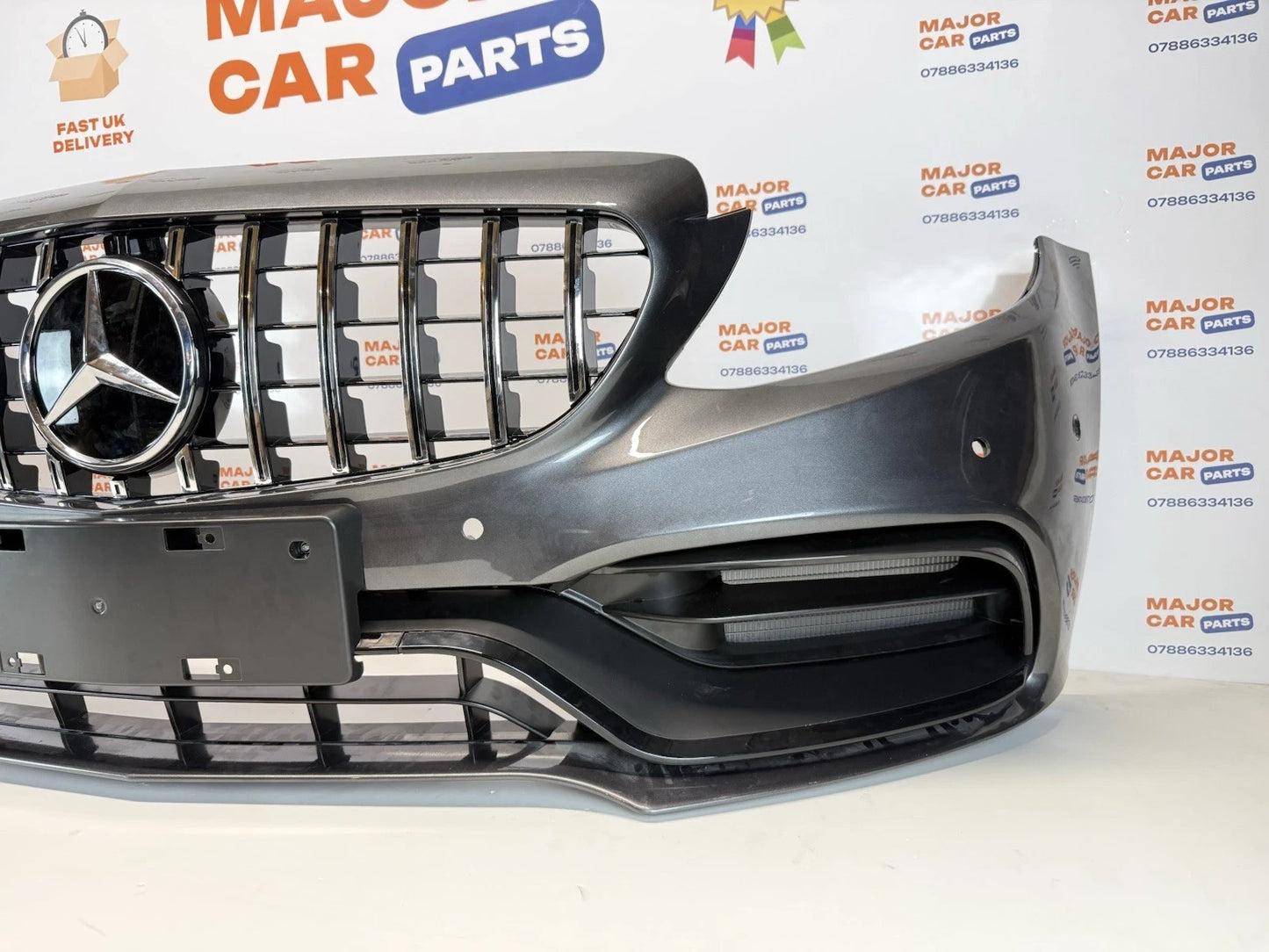 Mercedes-Benz C-Class W205 2019-2021 Front Bumper with GT Grille / C63 Look Grey