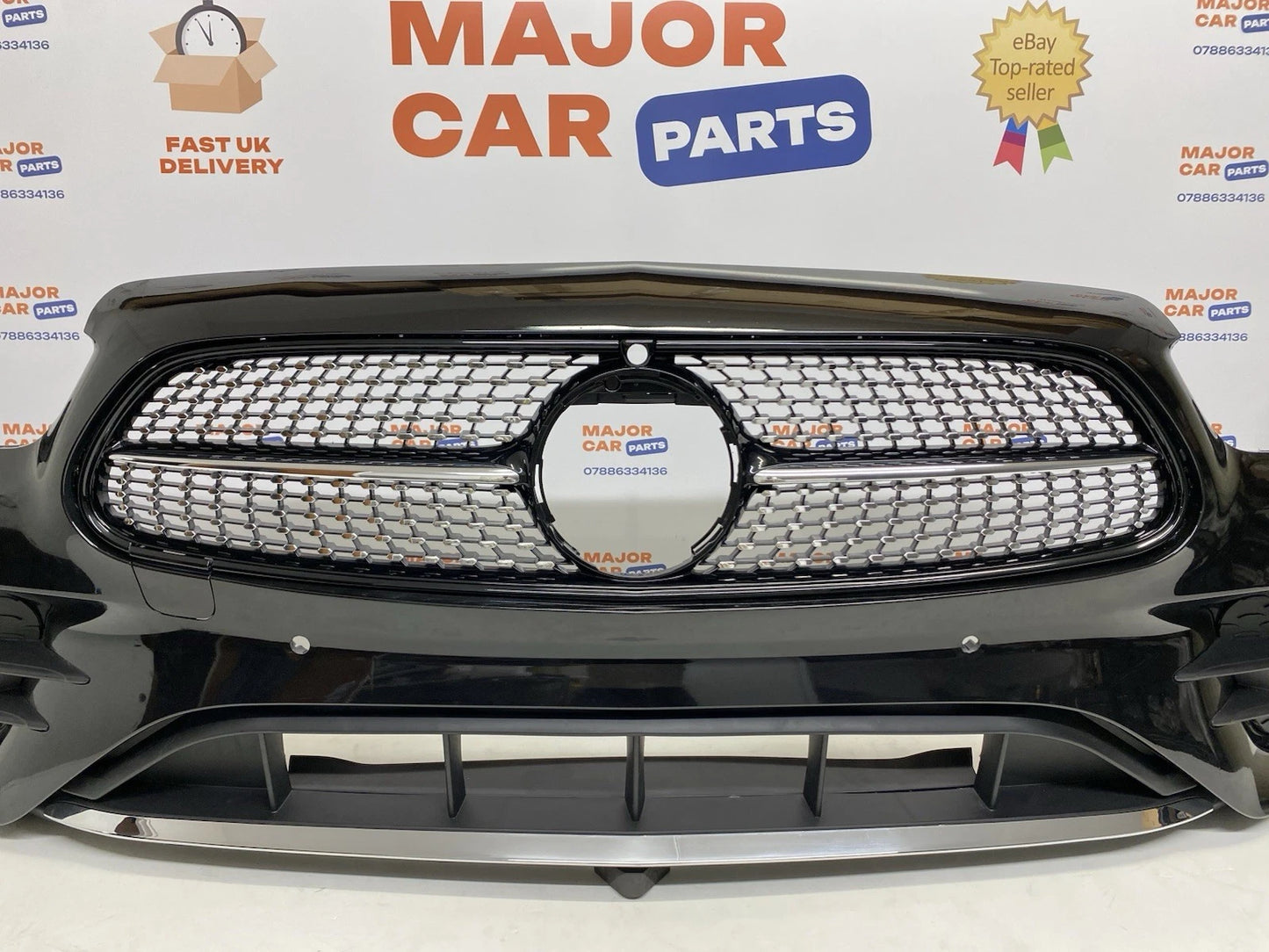 Mercedes-Benz E Class W213 AMG 2021-2024 Front Bumper with Grilles Black / A2138857404