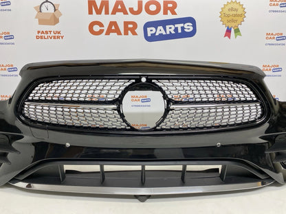 Mercedes-Benz E Class W213 AMG 2021-2024 Front Bumper with Grilles Black / A2138857404