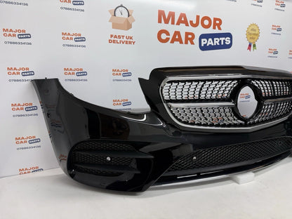 Mercedes-Benz E Class W213 2016-2020 Front Bumper with Grilles / AMG Line Black