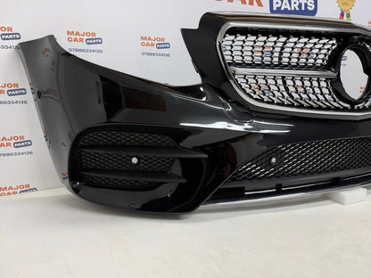 Mercedes-Benz E Class W213 2016-2020 Front Bumper with Grilles / AMG Line Black