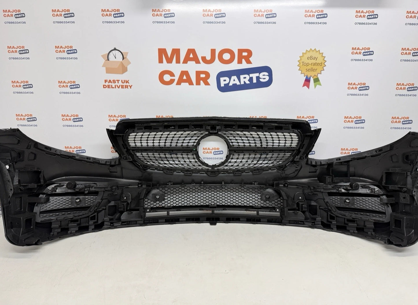 Mercedes-Benz E Class W213 2016-2020 Front Bumper with Grilles / AMG Line Black