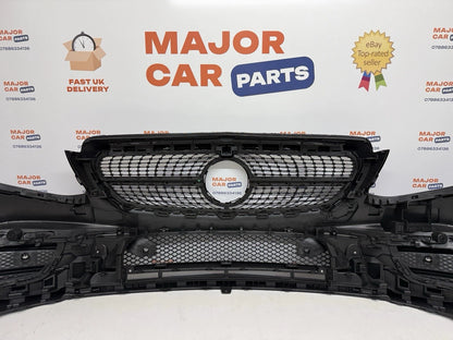 Mercedes-Benz E Class W213 2016-2020 Front Bumper with Grilles / AMG Line Black