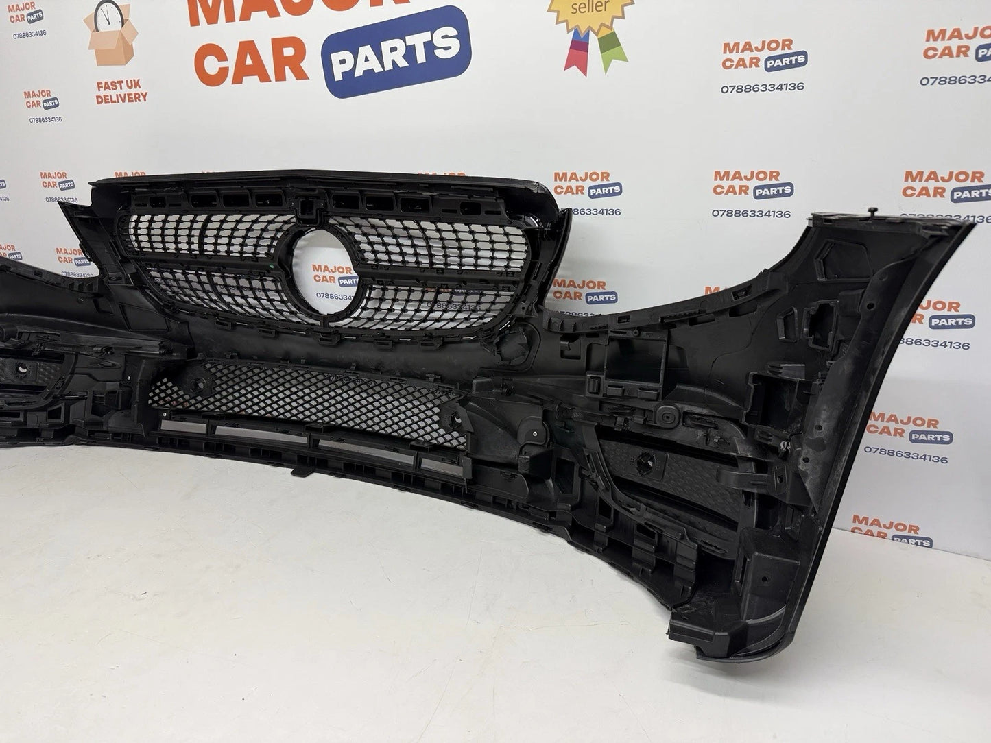 Mercedes-Benz E Class W213 2016-2020 Front Bumper with Grilles / AMG Line Black