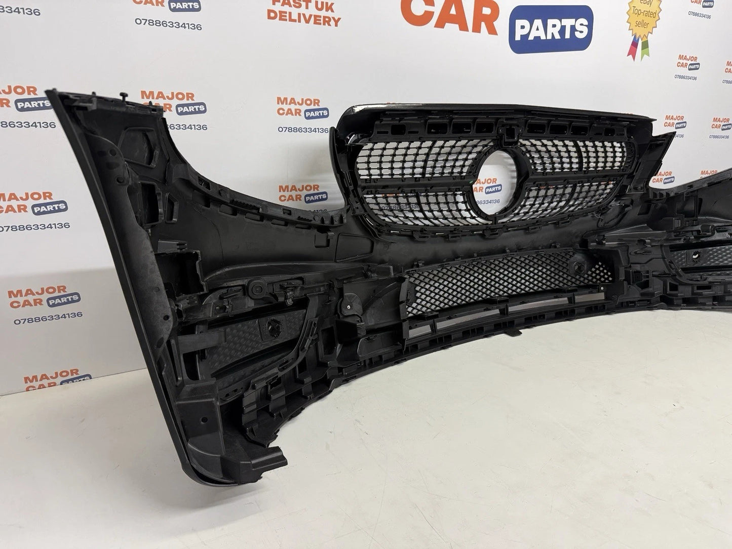 Mercedes-Benz E Class W213 2016-2020 Front Bumper with Grilles / AMG Line Black