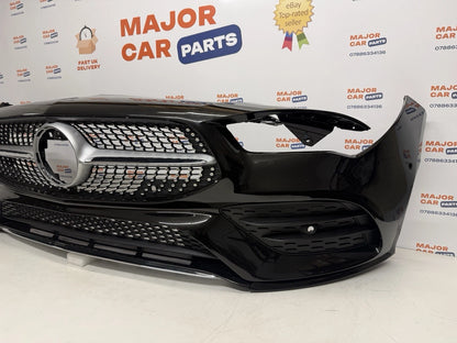 Mercedes-Benz CLA C118 2019-2023 Front Bumper With Grilles / AMG Line / Black