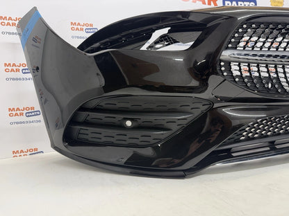 Mercedes-Benz CLA C118 2019-2023 Front Bumper With Grilles / AMG Line / Black