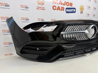 Mercedes-Benz CLA C118 2019-2023 Front Bumper With Grilles / AMG Line / Black