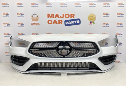 Mercedes-Benz CLA C118 2019 On Front Bumper With Grilles / AMG Line / White