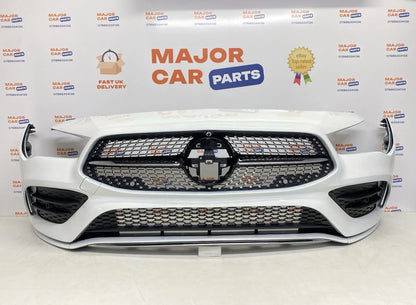 Mercedes-Benz CLA C118 2019 On Front Bumper With Grilles / AMG Line / White