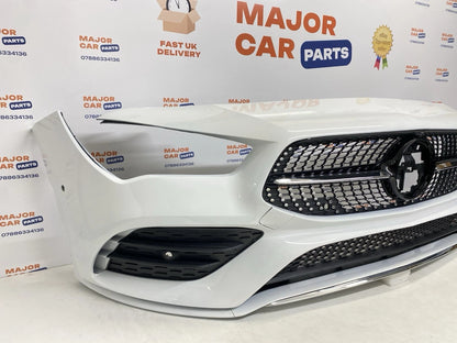 Mercedes-Benz CLA C118 2019 On Front Bumper With Grilles / AMG Line / White
