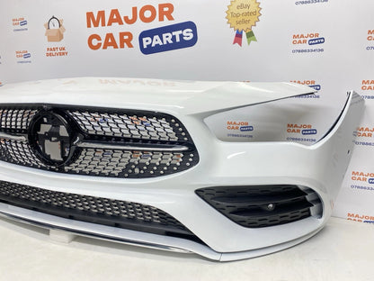 Mercedes-Benz CLA C118 2019 On Front Bumper With Grilles / AMG Line / White