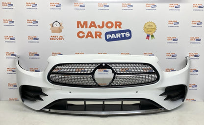 Mercedes-Benz E Class W213 AMG 2021-2024 Front Bumper with Grilles White / A2138857404