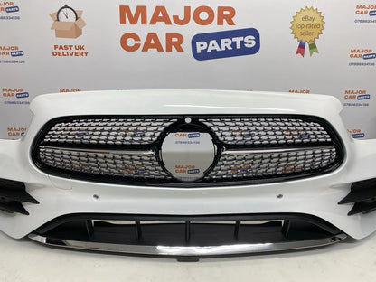 Mercedes-Benz E Class W213 AMG 2021-2024 Front Bumper with Grilles White / A2138857404