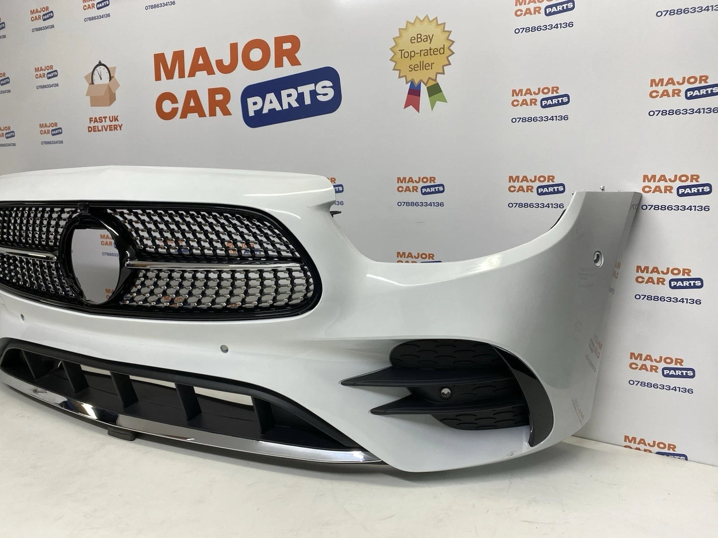 Mercedes-Benz E Class W213 AMG 2021-2024 Front Bumper with Grilles White / A2138857404