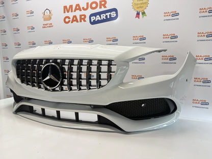 Mercedes-Benz CLA C117 2017-2018 Front Bumper With GT Grille / AMG Line / White