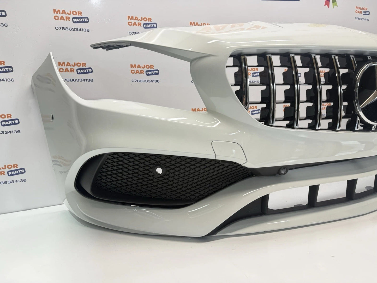 Mercedes-Benz CLA C117 2017-2018 Front Bumper With GT Grille / AMG Line / White