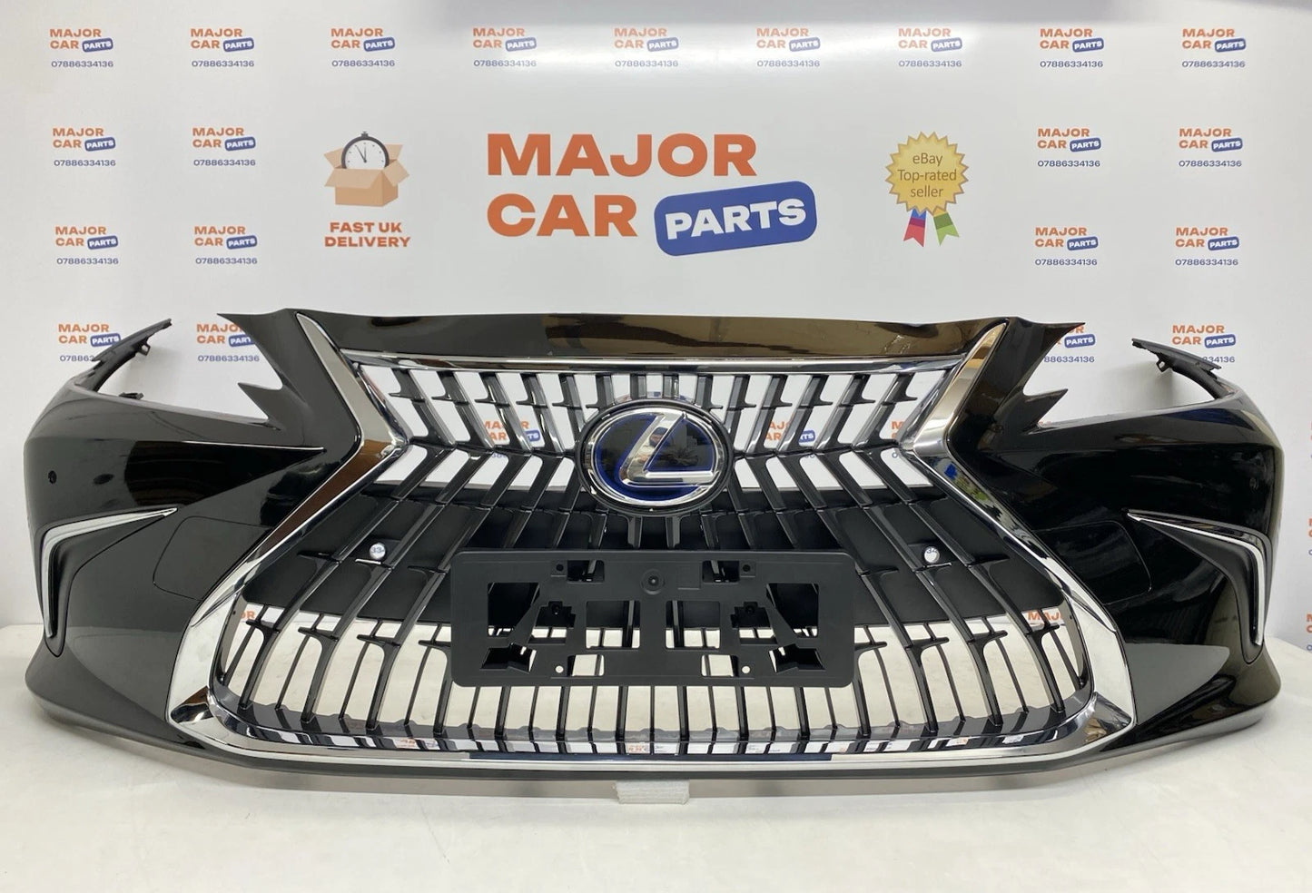 Lexus ES 300h 2022-2024 Complete Front Bumper with Grilles / Black
