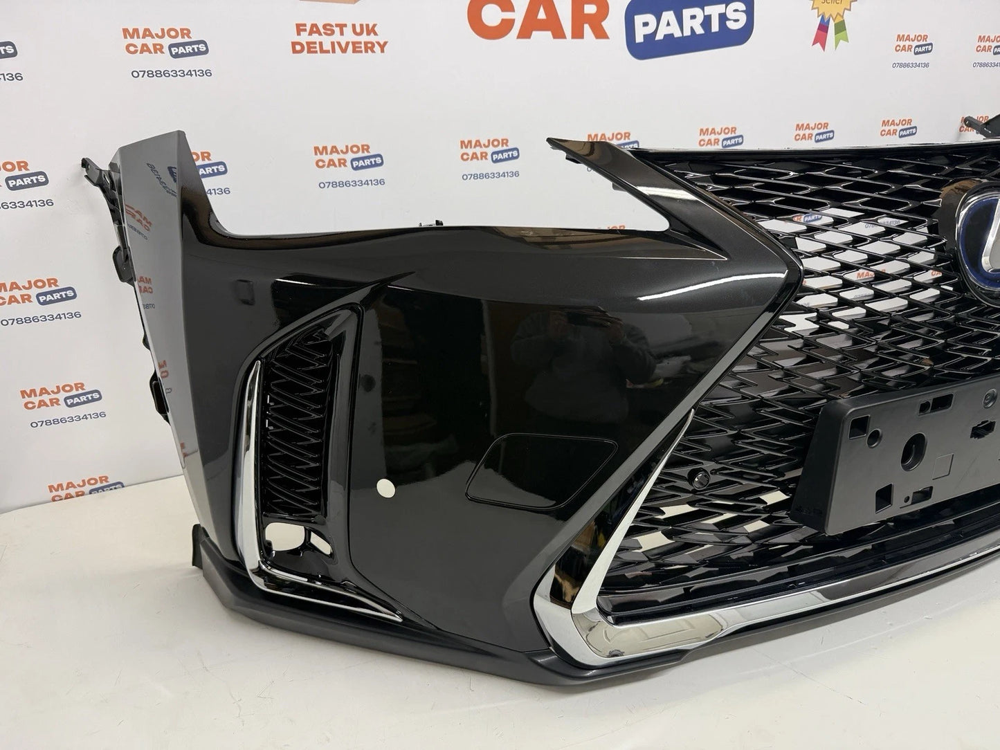 Lexus UX 2019–2024 F Sport Front Bumper With Grilles in Black / 52119-78330