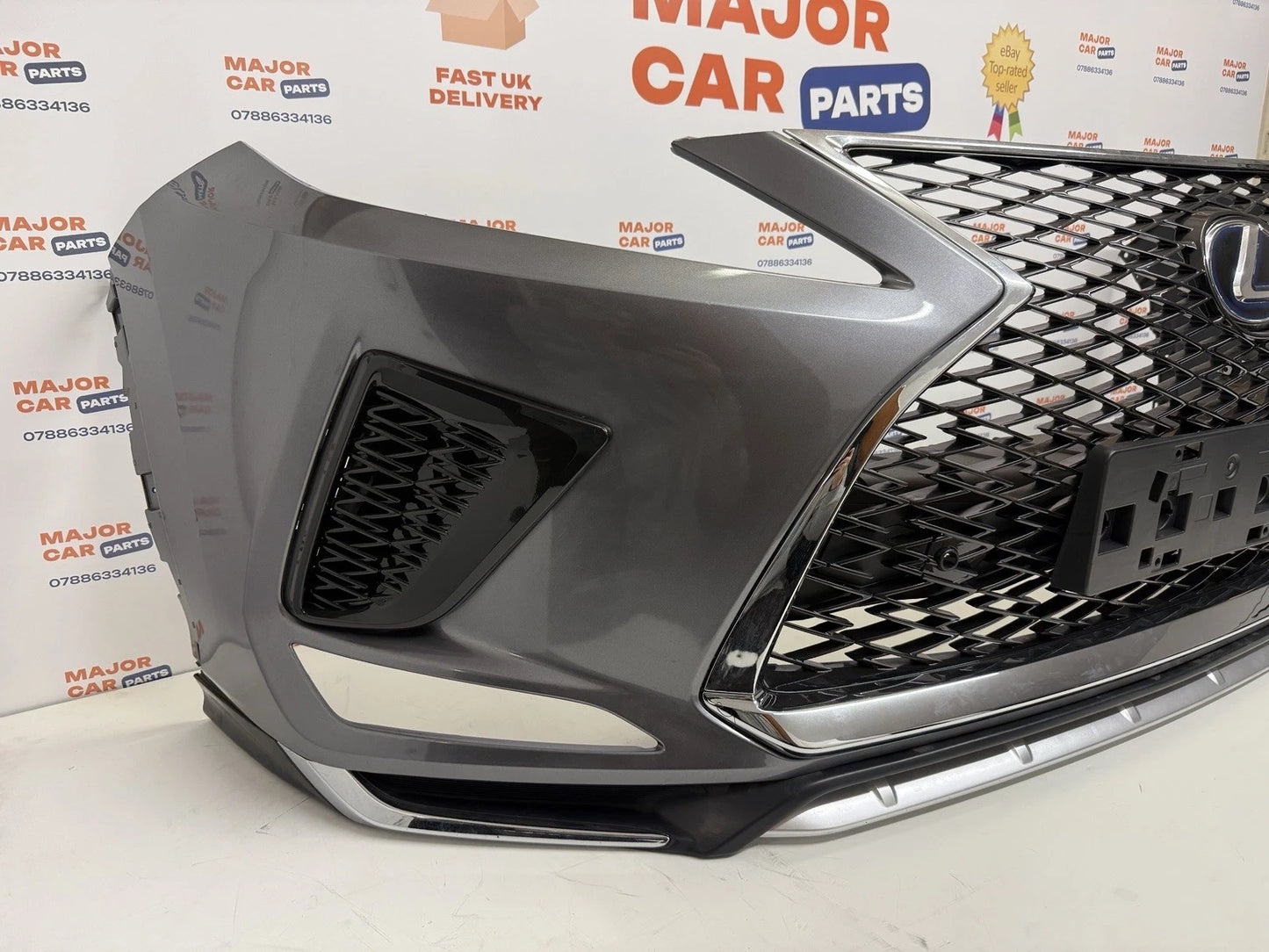 Lexus RX 450h MK4 2019–2022 F Sport Front Bumper with Grilles and Spoiler