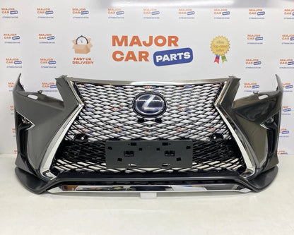 Lexus RX 450h 2016–2018 F-Sport Front Bumper with Grilles & Fog Lights / Grey