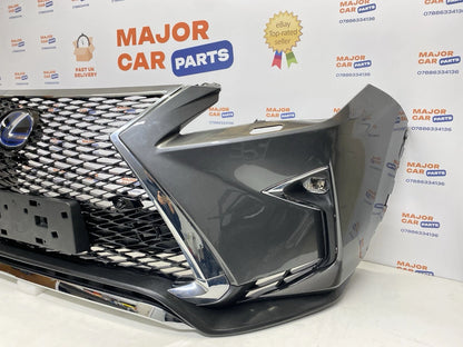 Lexus RX 450h 2016–2018 F-Sport Front Bumper with Grilles & Fog Lights / Grey