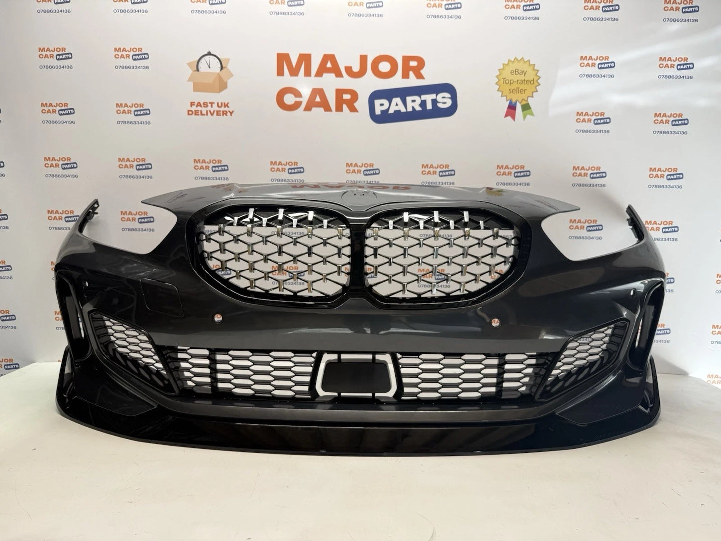 BMW 1 Series F40 2020 Onwards Complete Front Bumper with Grilles / M135 M-Sport