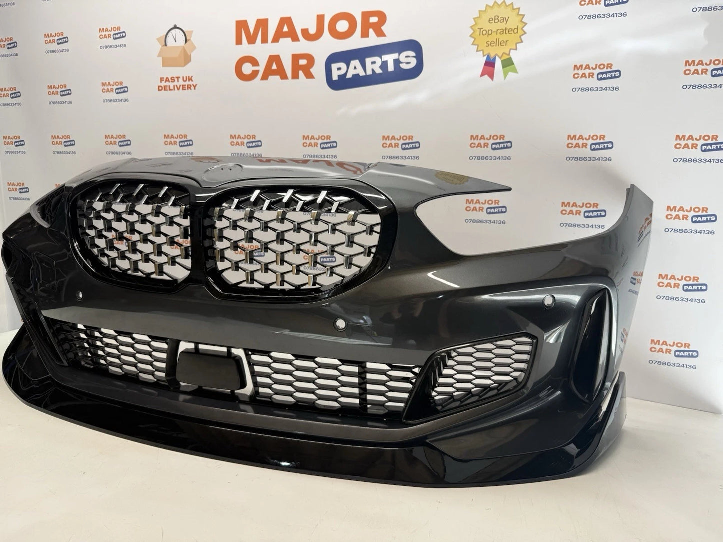 BMW 1 Series F40 2020 Onwards Complete Front Bumper with Grilles / M135 M-Sport