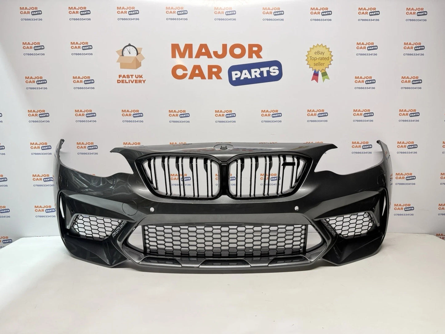 BMW 2 Series F22 2014-2019 Complete Front Bumper with Grilles / M2 CS Look