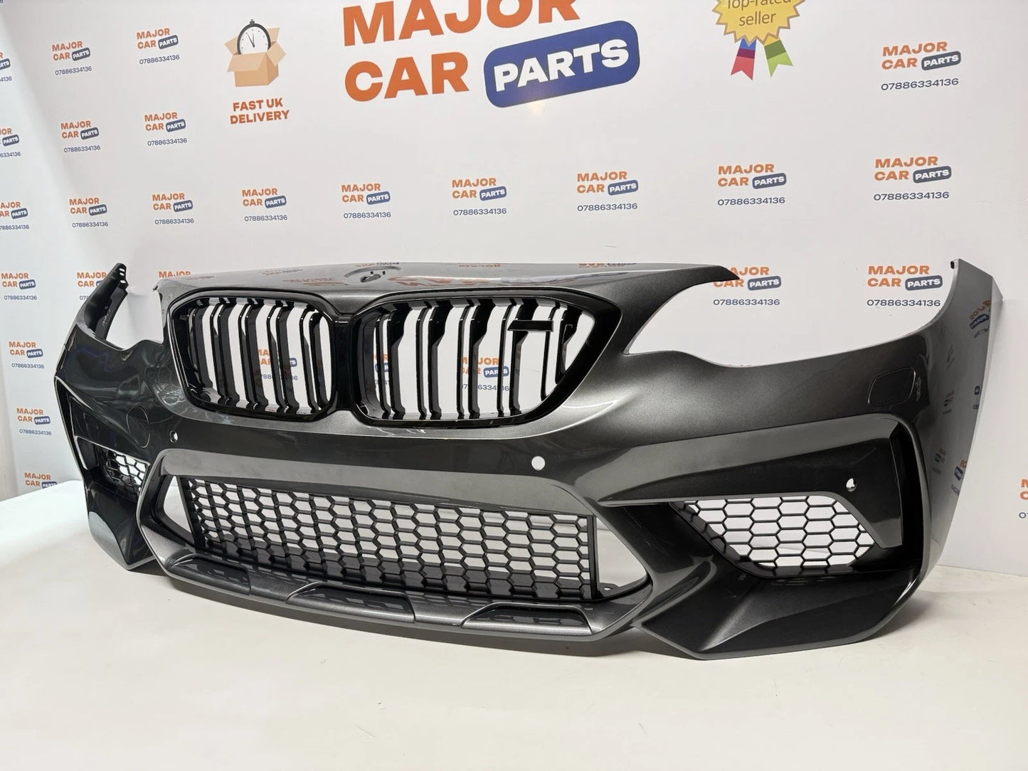 BMW 2 Series F22 2014-2019 Complete Front Bumper with Grilles / M2 CS Look