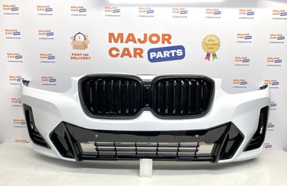 BMW X3 X4 G01 G02 LCI 2022-2023 Front Bumper with Grilles / M-Tek / White