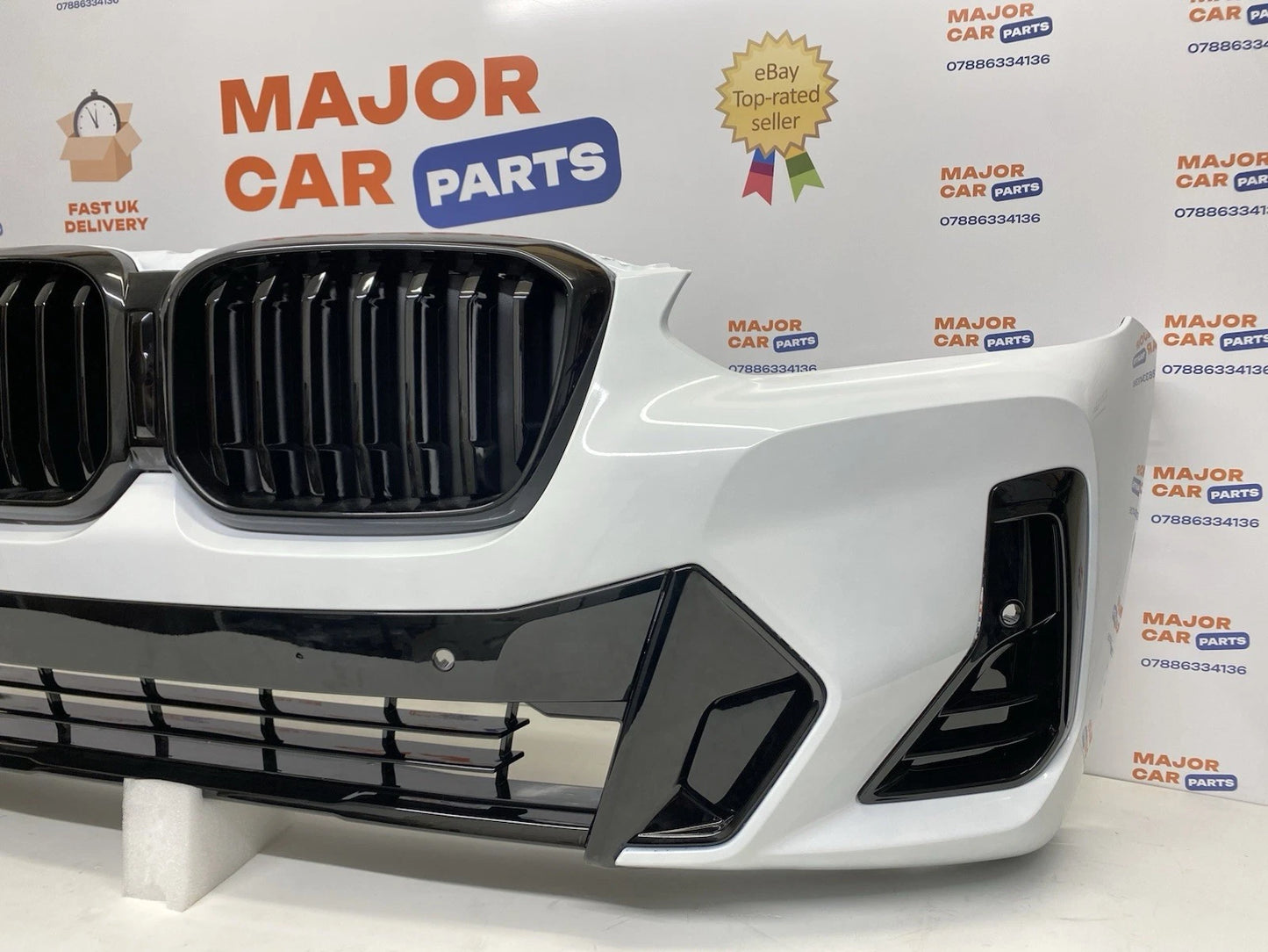 BMW X3 X4 G01 G02 LCI 2022-2023 Front Bumper with Grilles / M-Tek / White