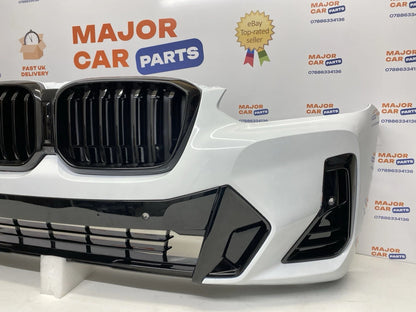 BMW X3 X4 G01 G02 LCI 2022-2023 Front Bumper with Grilles / M-Tek / White