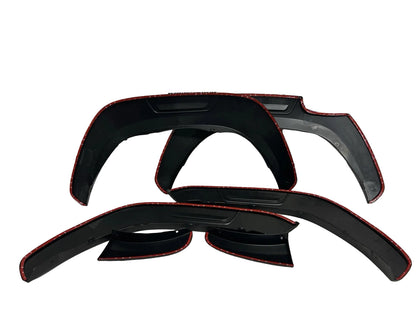 Toyota Hilux 2018-2024 Wheel Arches Fender Flares Body Kit - Matte Black