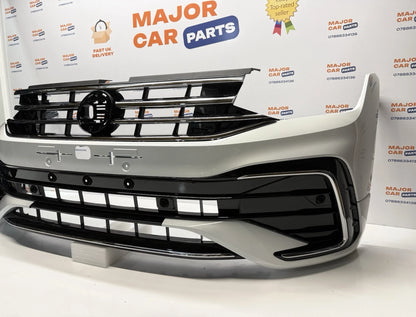 Volkswagen Tiguan R Line 2021 - 2024 Front Bumper Complete with Grilles / White