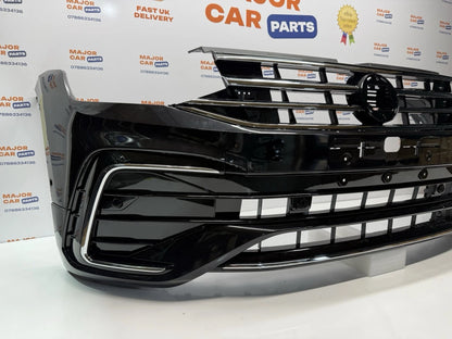 Volkswagen Tiguan R Line 2021 - 2024 Front Bumper Complete with Grilles / Black