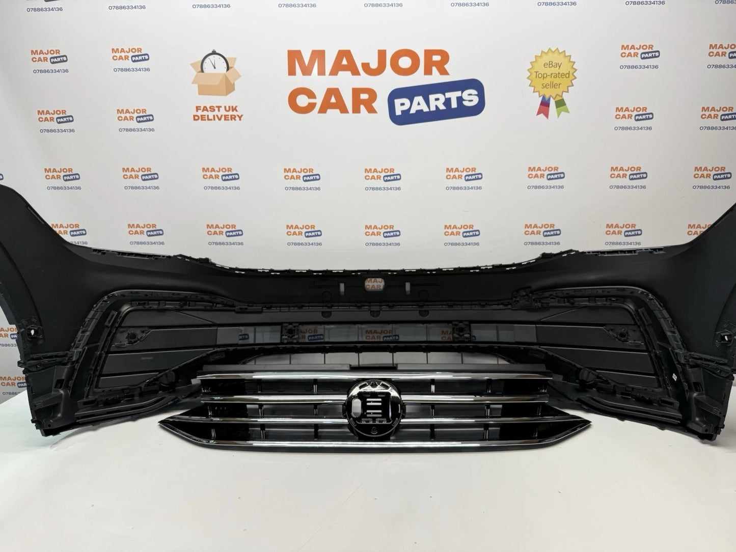 Volkswagen Tiguan R Line 2021 - 2024 Front Bumper Complete with Grilles / Black
