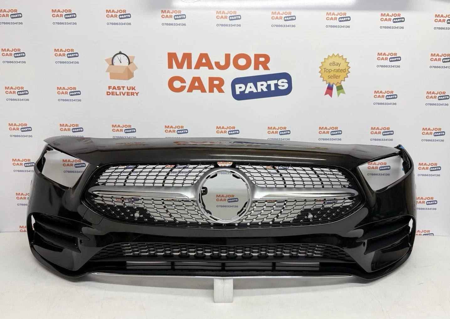 Mercedes Benz A Class W177 2019-2022 AMG Front Bumper with Grilles