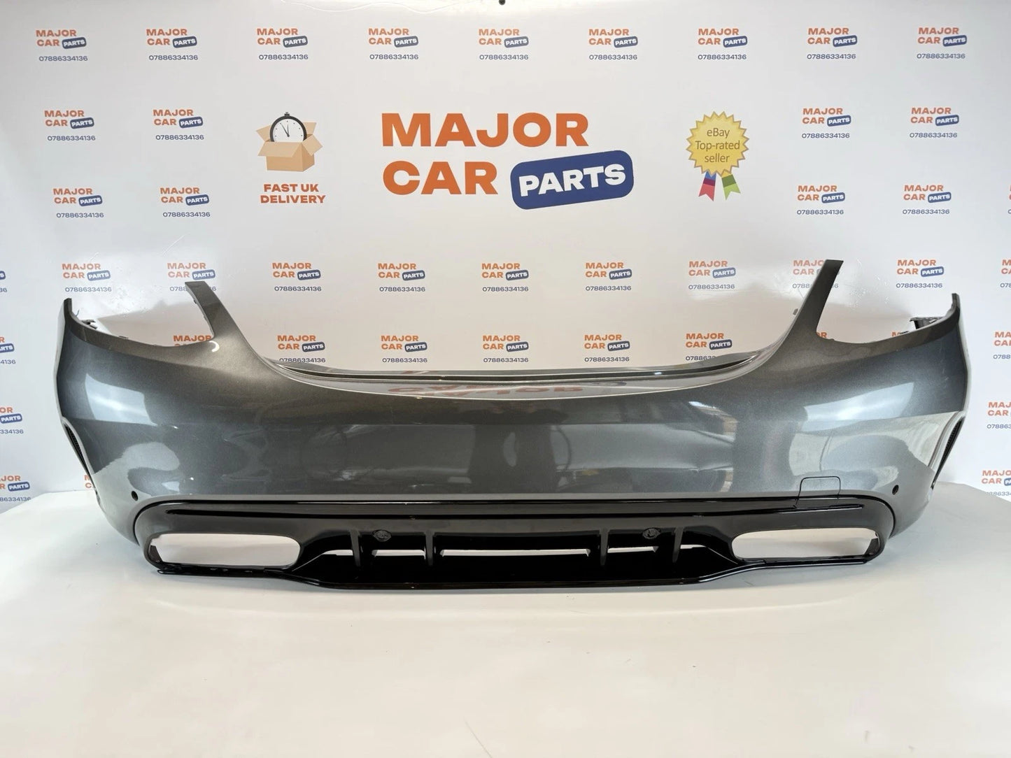 Mercedes Benz C Class W205 2019-2021 Rear Bumper w/ Diffuser / C63 Look