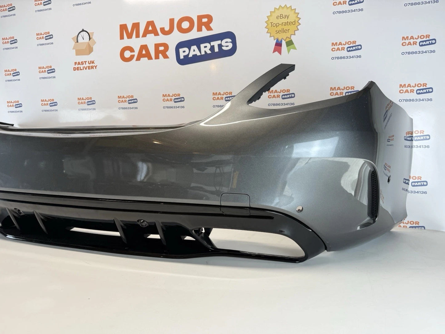 Mercedes Benz C Class W205 2019-2021 Rear Bumper w/ Diffuser / C63 Look