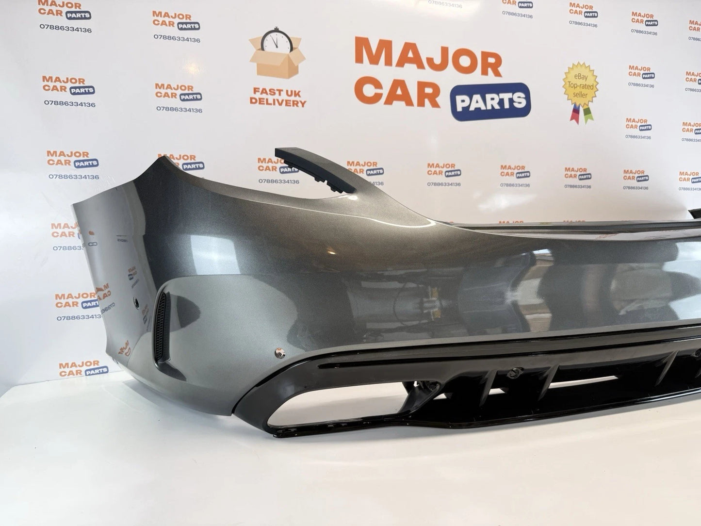 Mercedes Benz C Class W205 2019-2021 Rear Bumper w/ Diffuser / C63 Look