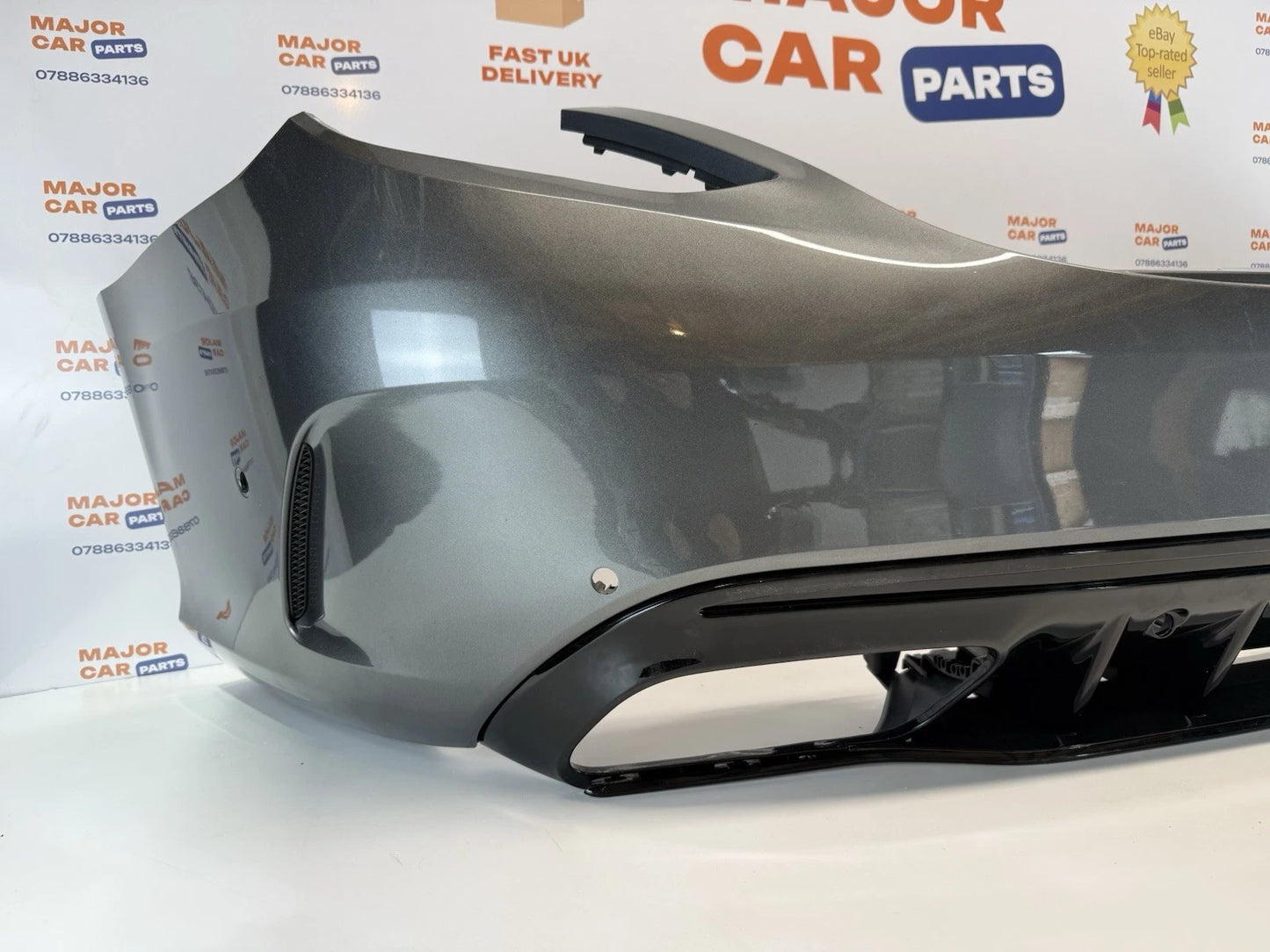 Mercedes Benz C Class W205 2019-2021 Rear Bumper w/ Diffuser / C63 Look