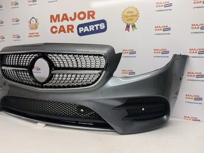 Mercedes Benz E Class W213 2016-2020 Front Bumper AMG Line with Grilles / Grey