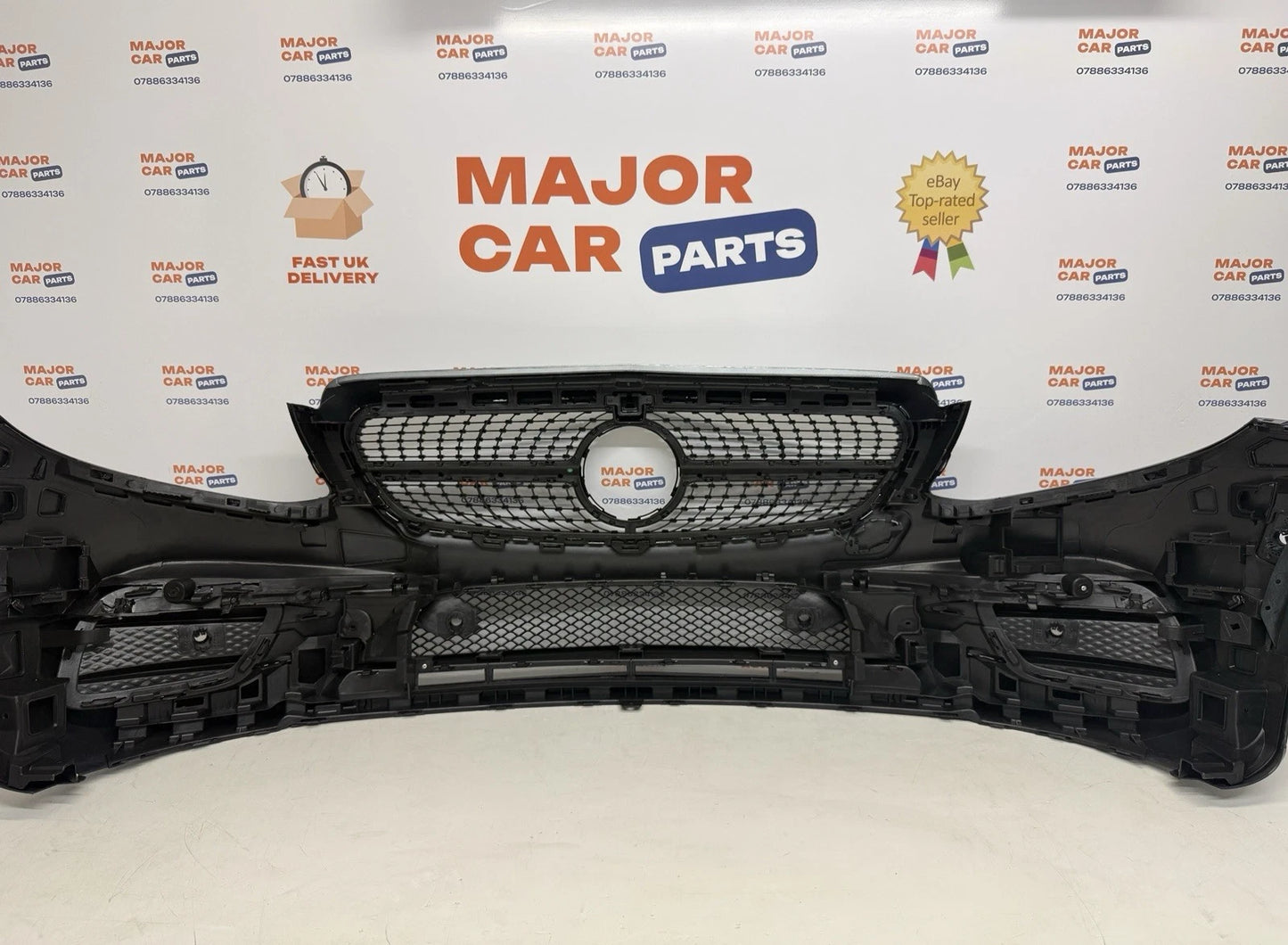 Mercedes Benz E Class W213 2016-2020 Front Bumper AMG Line with Grilles / Grey