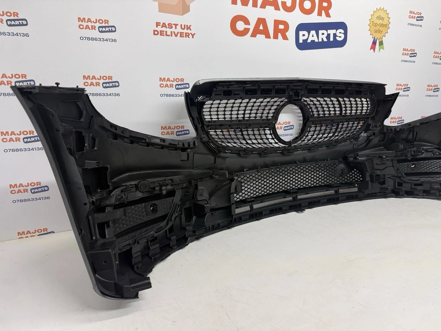 Mercedes Benz E Class W213 2016-2020 Front Bumper AMG Line with Grilles / Grey